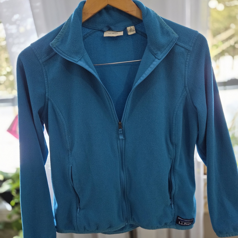 LL Bean Blue Fleece Jacket